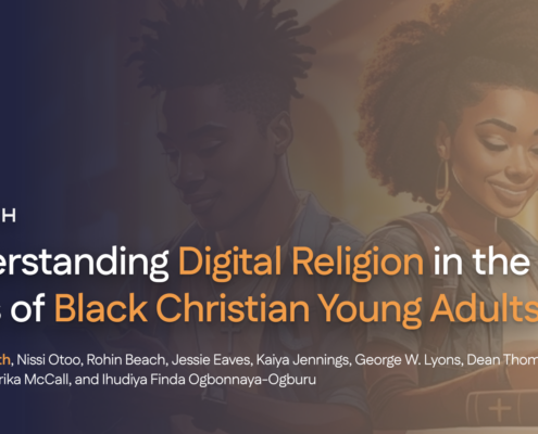 Image of a PowerPoint Screen with the title, "Understanding Digital Religion in the Lives of Black Christian Young Adults."